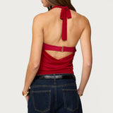 Issey Layered Bandeau Cowl Neck Top