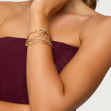 Mixed Chain Layered Bracelet Pack