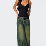 Teaghan V Neck Fitted Bodysuit