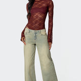 Colette Sheer Lace Bodysuit