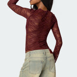Colette Sheer Lace Bodysuit