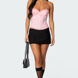 Deirdre Mesh Lace Up Corset
