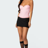 Deirdre Mesh Lace Up Corset