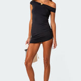 Sandy Asymmetric Mini Dress