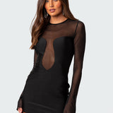 Saanvi Mesh Mini Dress
