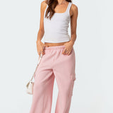 Wide Leg Cargo Joggers