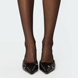 Sheer Mesh Knee High Socks