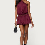 Aida Backless Bubble Mini Dress