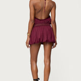 Aida Backless Bubble Mini Dress