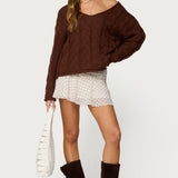 Lulah Plaid Mini Skirt