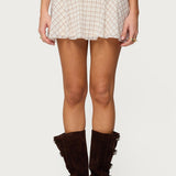Lulah Plaid Mini Skirt