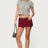 Camelia Denim Mini Skort