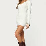 Kaitlyn Long Sleeve Knit Mini Dress