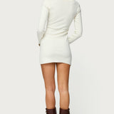 Kaitlyn Long Sleeve Knit Mini Dress