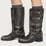 Lacey Ruffle Knee High Socks