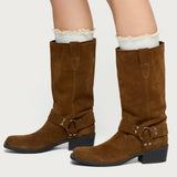 Lacey Ruffle Knee High Socks