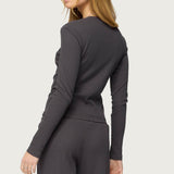 Cicilia Long Sleeve Ribbed T Shirt