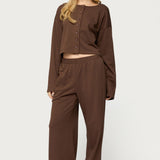 Binah Wide Leg Terry Joggers