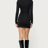 Nairobie Cowl Neck Mini Dress