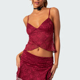 Ruby Sheer Lace Tank Top