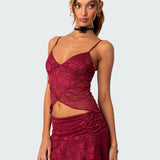 Ruby Sheer Lace Tank Top