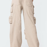 Boyfriend Low Rise Baggy Cargo Jeans