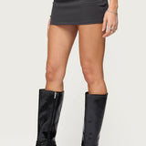 Jazi Grommet Belt Mini Skort