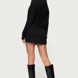 Romelia Cowl Neck Mini Dress