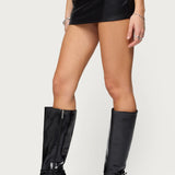Viki Faux Leather Mini Skort