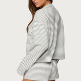 Jainee Striped Long Sleeve T Shirt
