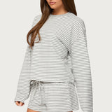Jainee Striped Long Sleeve T Shirt