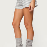 Jainee Striped Drawstring Shorts
