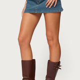 Josiee Stretchy Denim Mini Skort