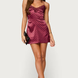 Lacey Backless Polka Dot Mini Dress