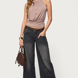 Donya Backless Halter Top