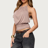 Donya Backless Halter Top