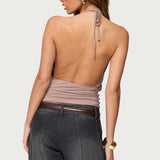 Donya Backless Halter Top