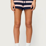 Amaris Striped Knit Shorts