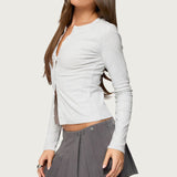 Asti Button Up Long Sleeve Top
