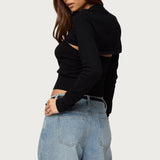 Knit Two Piece Shrug & Tube Top