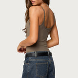 Teaghan V Neck Fitted Bodysuit