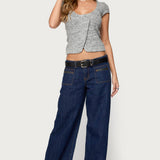 Blaunca Asymmetric Knit Top