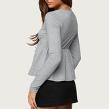 Kenzie Long Sleeve Babydoll Top