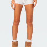 Lucy Ruffled Lace Shorts
