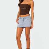 Darcy Studded Lace Up Corset