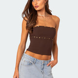 Darcy Studded Lace Up Corset