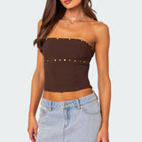 Darcy Studded Lace Up Corset