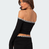 Seline Ribbon Trim Top