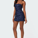 Kiara Strappy Sequin Mini Dress