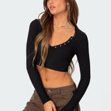 Milady Ribbed Crop Top